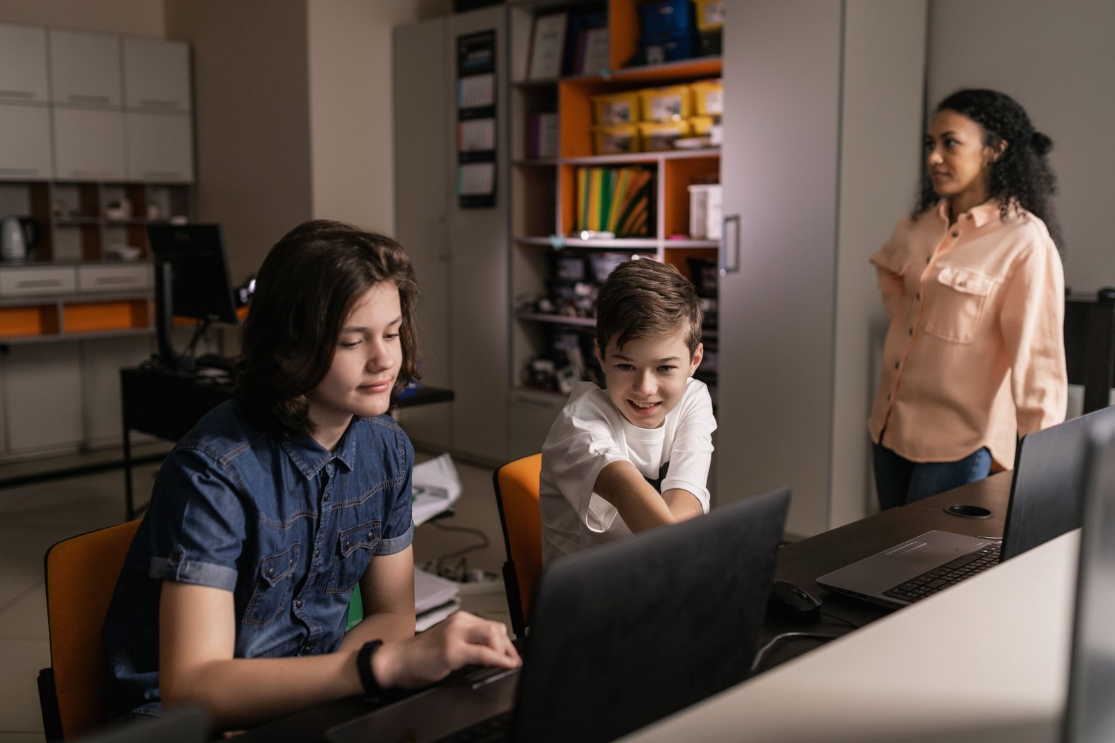 Student using technology for learning